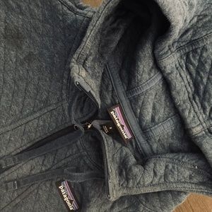 Blue quilted Patagonia full zip